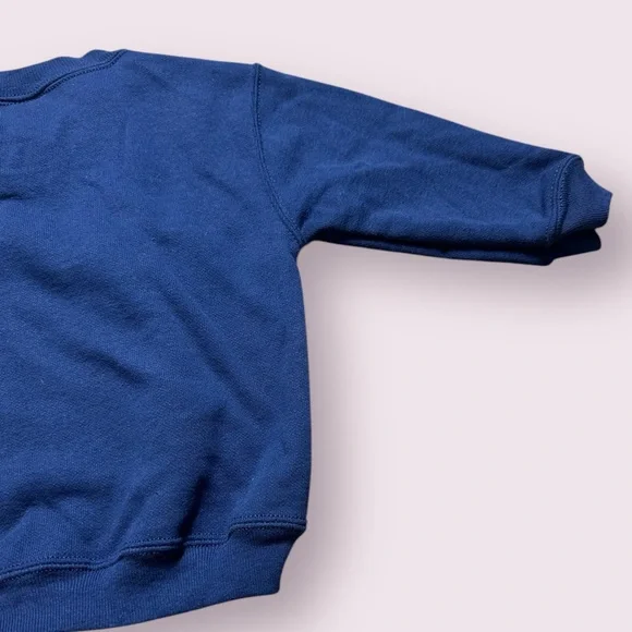 Vintage Baby TKE Basics Navy Blue Crewneck Sweatshirt Beaded Collar Size 18 Mon - Picture 10 of 10